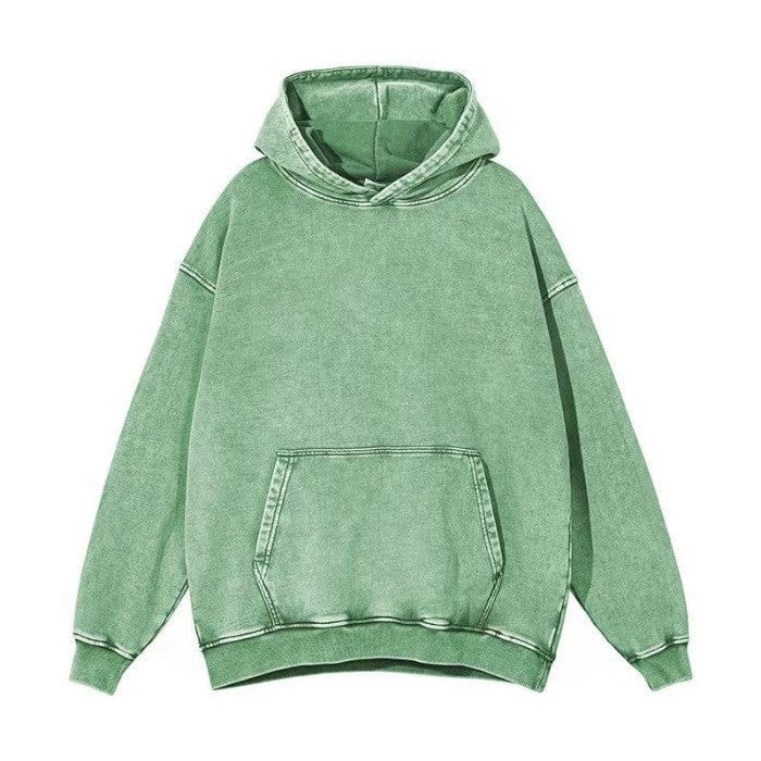 Washed hoodie Portrait embroider music player Couple family gift