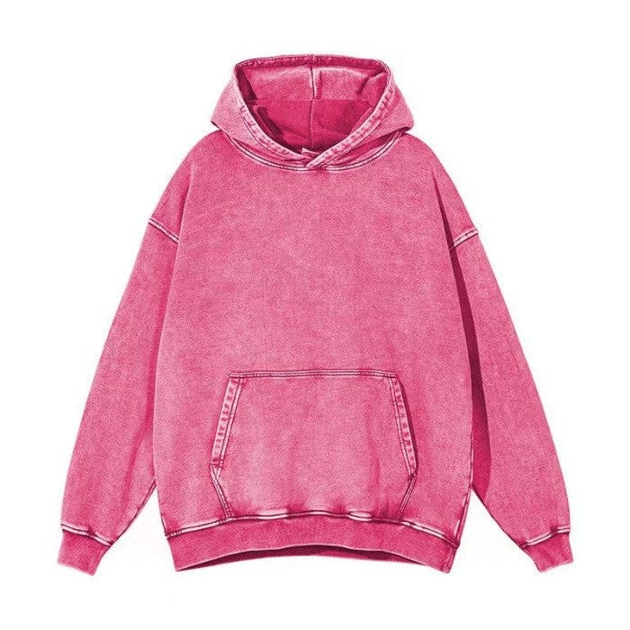 Washed hoodie Portrait embroider music player Couple family gift