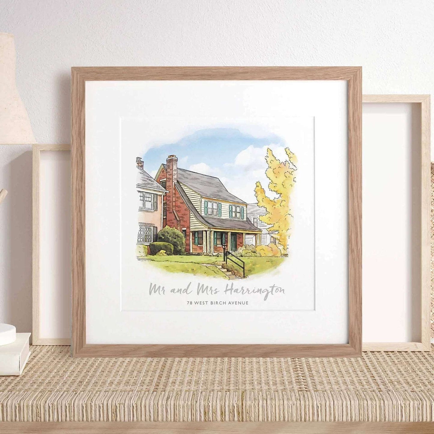 Watercolor House Sketch