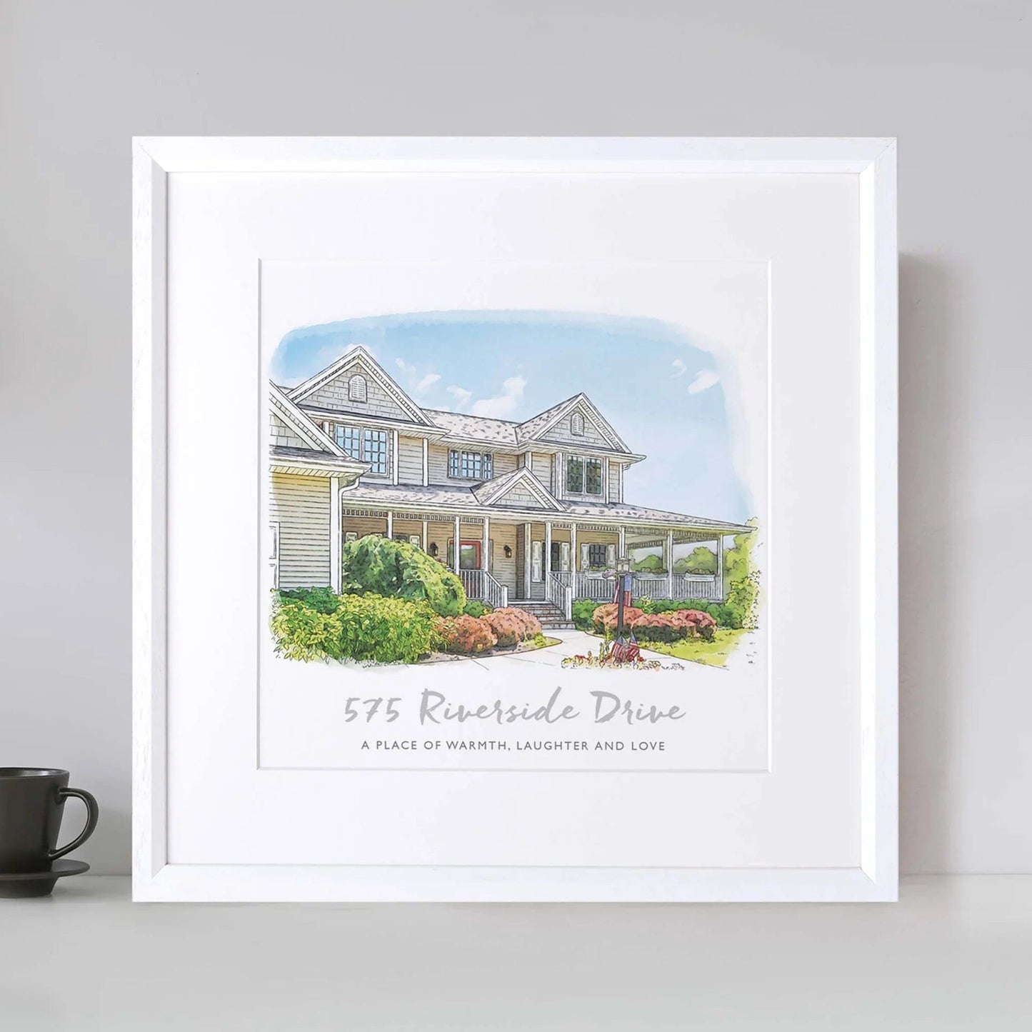 Watercolor House Sketch