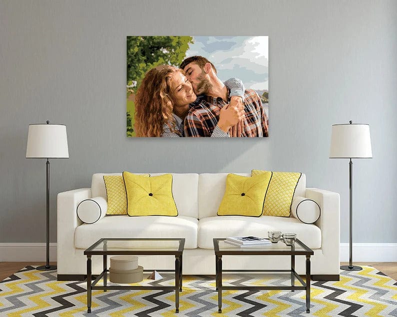 Custom Paint by Numbers Kit: Fun DIY Art for All! | Unique Personalized Father's Day Gift