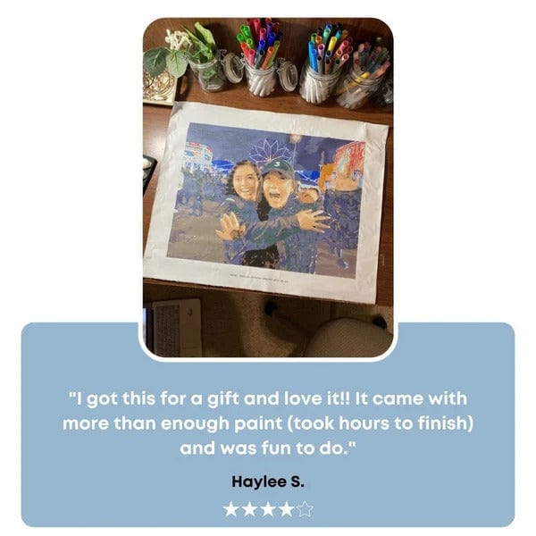 Quick Custom Paint by Numbers Kit:Perfect Father's Day Gift for Dad & Grandpa
