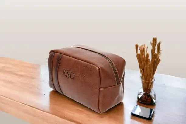 A Gentleman's Essential: Personalized Travel Bag Set, Ideal for Groomsmen, Best Men, and as an Anniversary Gift