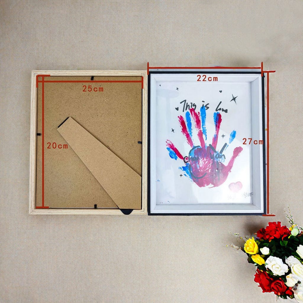 DIY paar handabdruck bilderrahmen Geburtstag geschenk Jahrestag Valentinstag bilderrahmen