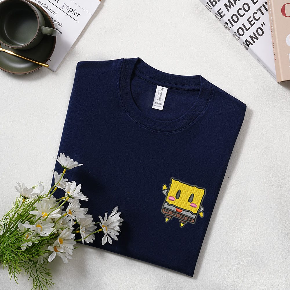 Cute cartoon version custom Embroidered T-shirt sweatshirt