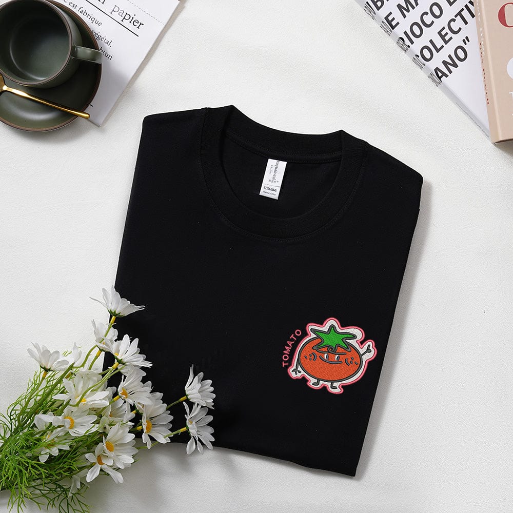Cute cartoon version custom Embroidered T-shirt sweatshirt