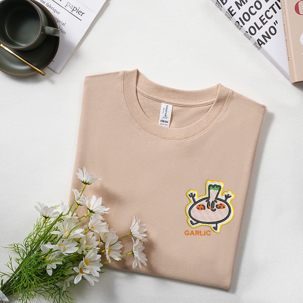 Cute cartoon version custom Embroidered T-shirt sweatshirt