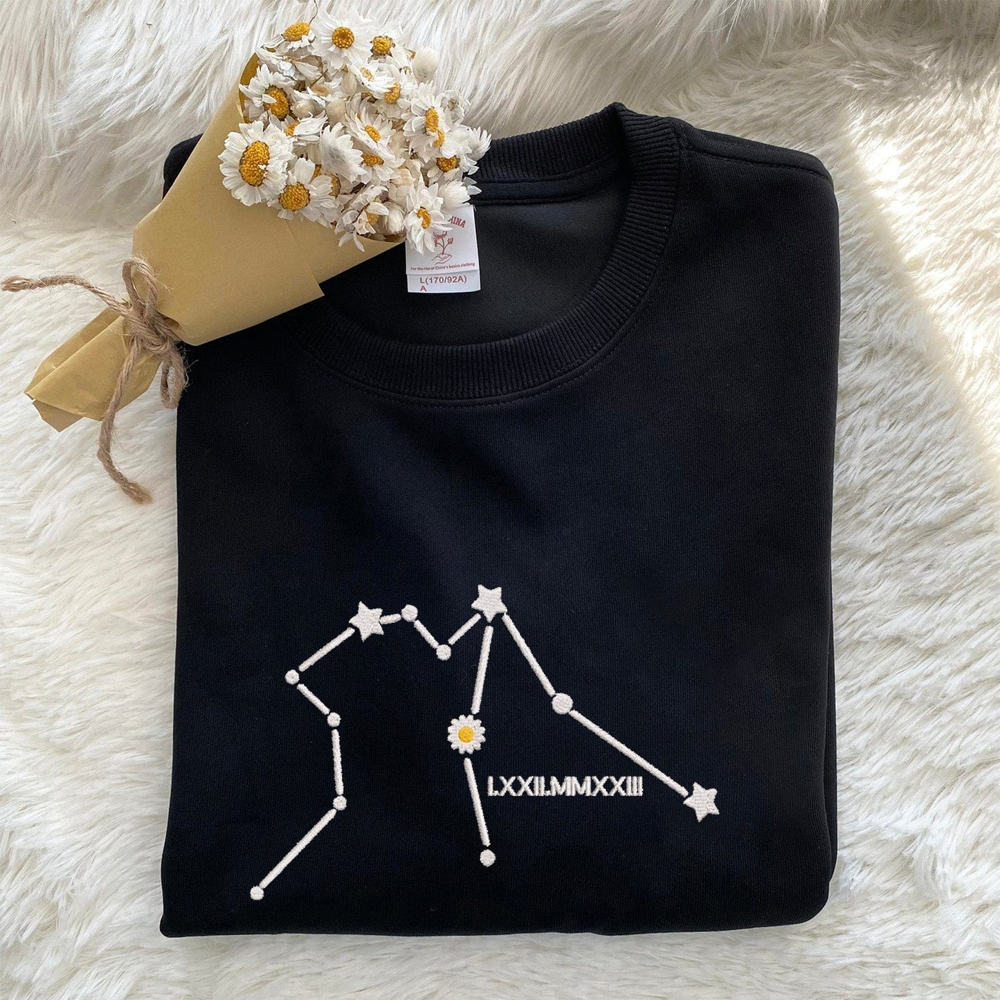 Mystichot Sweatshirt/Hoodie mit Sternbild-Stickerei