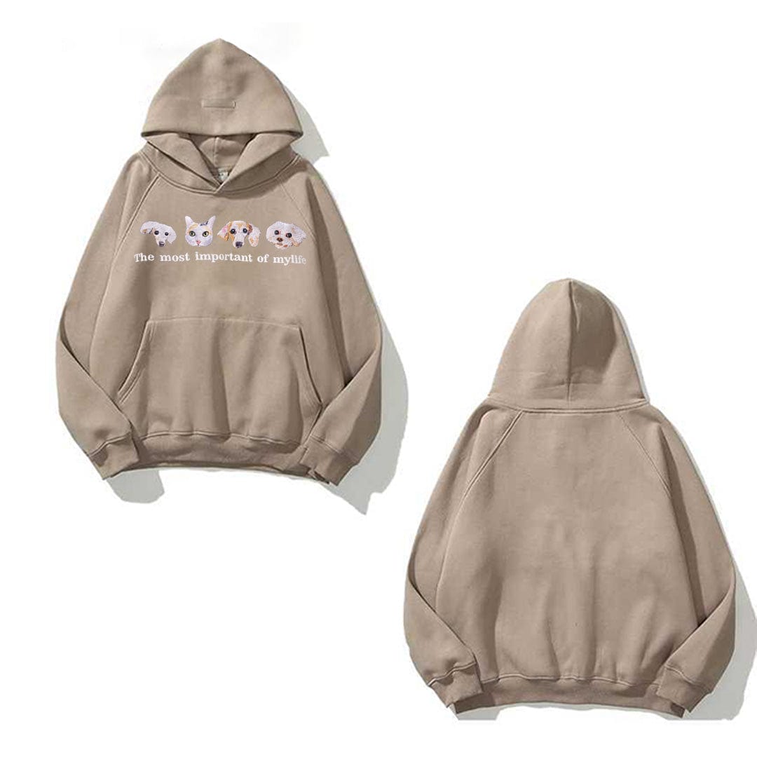 Custom embroidery personalized pet custom men and women retro street couple sportswear