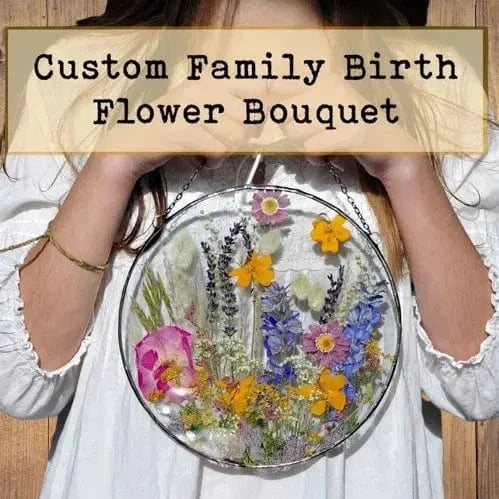 Personalised Family Birth Flower Frame: A Thoughtful Gift for Mum and Grandma on Special Occasions