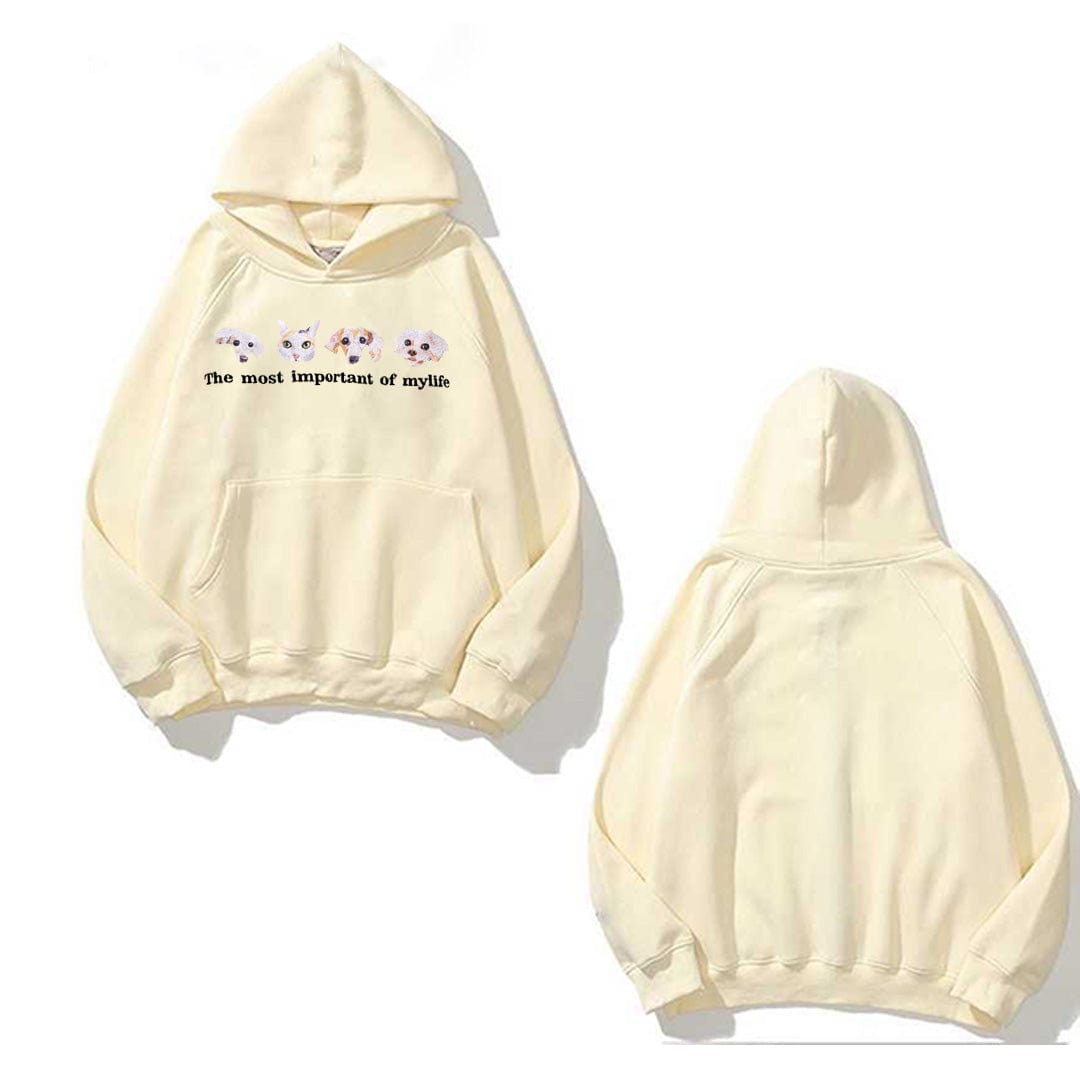 Custom embroidery personalized pet custom men and women retro street couple sportswear