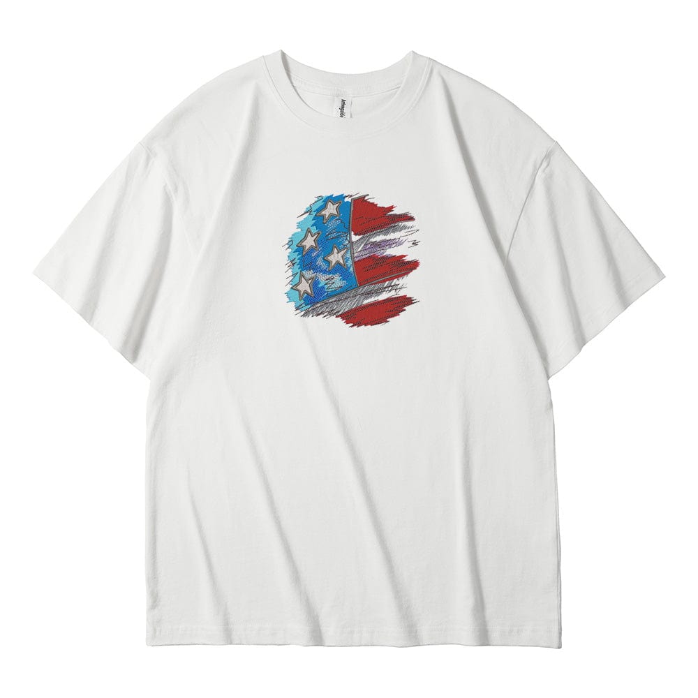 Flaggentag. Gedenkfeiern, Danksagungen, bestickte T-Shirts