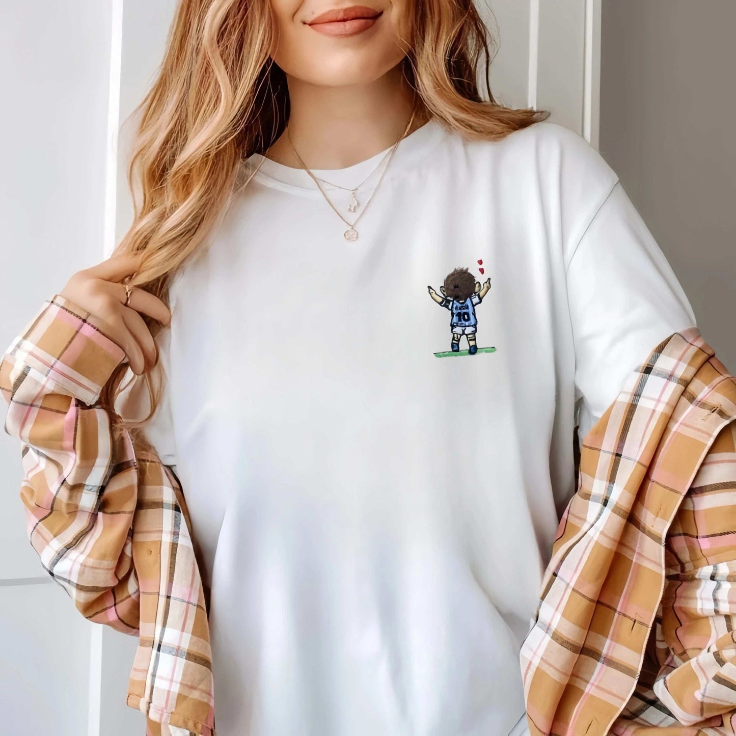 Custom Messi Embroidered T - shirts & Sweatshirts: Multiple Colors & Sizes