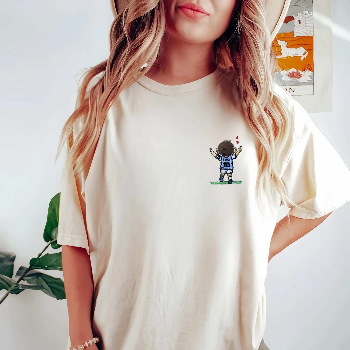 Custom Messi Embroidered T - shirts & Sweatshirts: Multiple Colors & Sizes