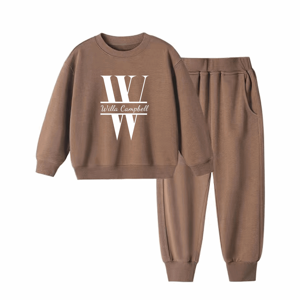 New Arrivals Comfortable Sweatshirt and sweatpants with customizable Heavyweight Cotton for kids' wear