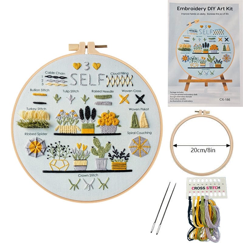 New Arrivals DIY Stitch Sampler Embroidery Kit Great Gift for Craft Lovers