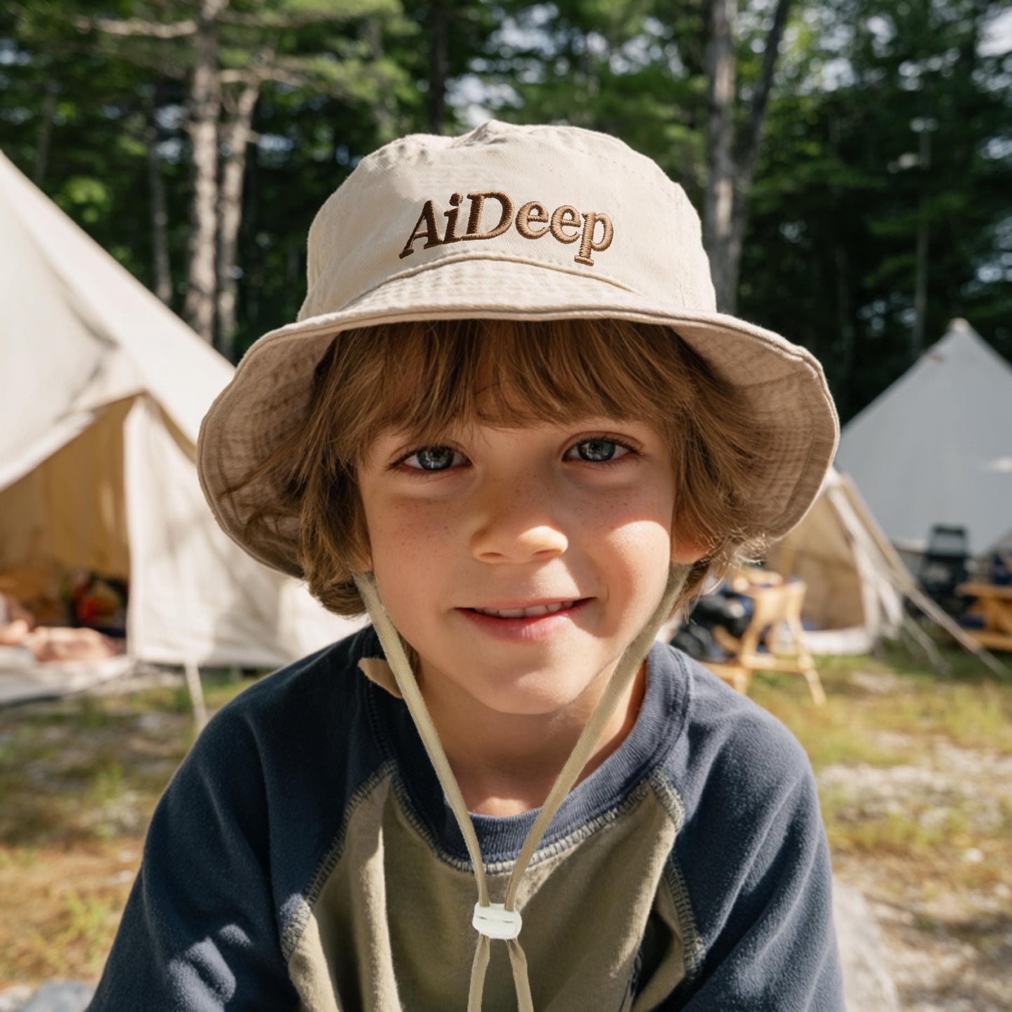 New Arrivals Custom Embroidered Kids Bucket Hat Summer Sun Hat with Name