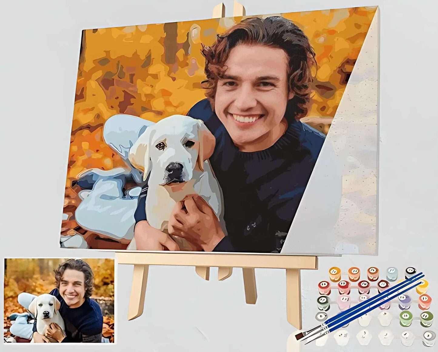 Unleash Your Inner Artist: Custom Paint - by - Numbers for Adults! A Fun DIY Gift for Festive Creativity