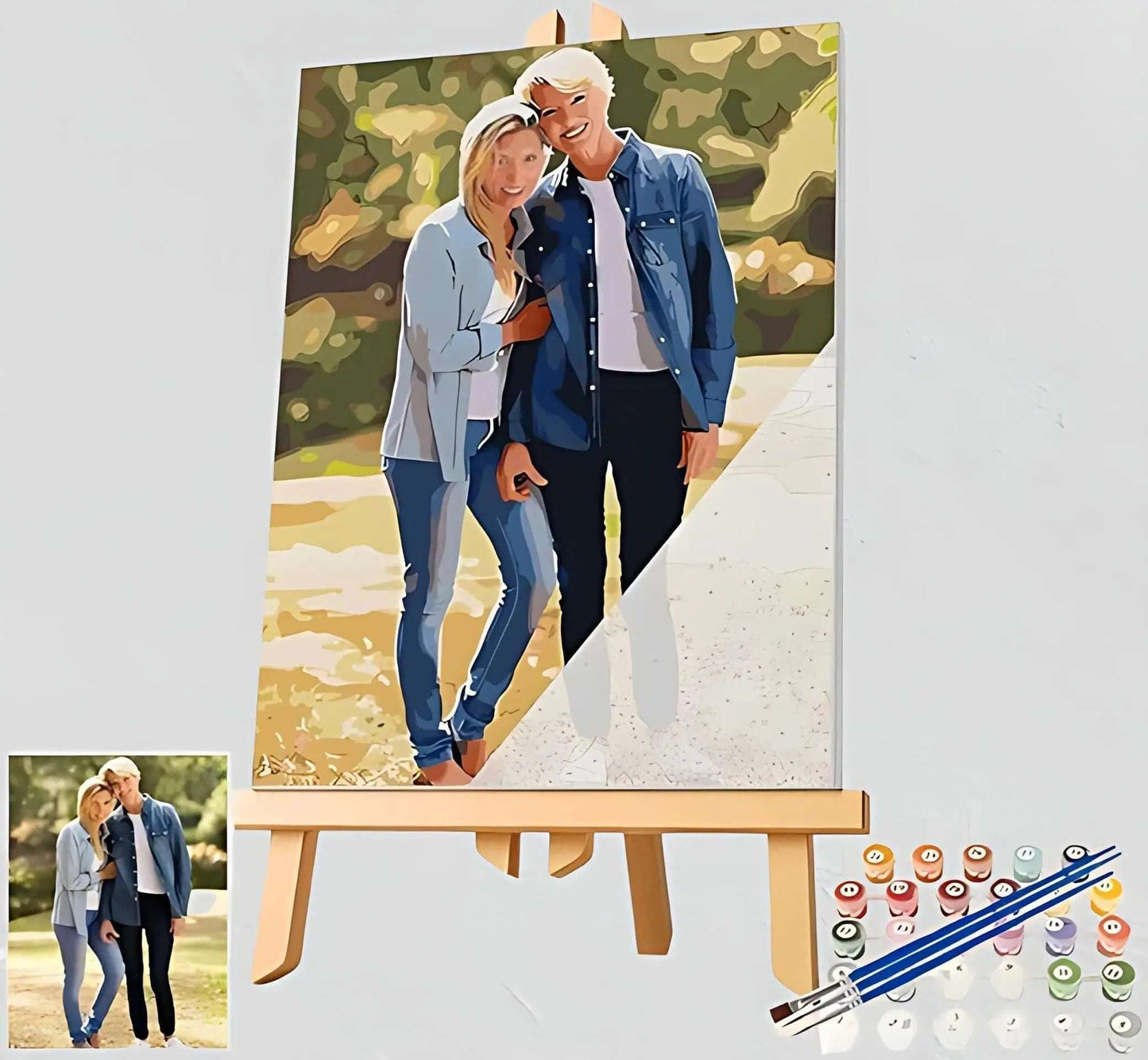 Unleash Your Inner Artist: Custom Paint - by - Numbers for Adults! A Fun DIY Gift for Festive Creativity