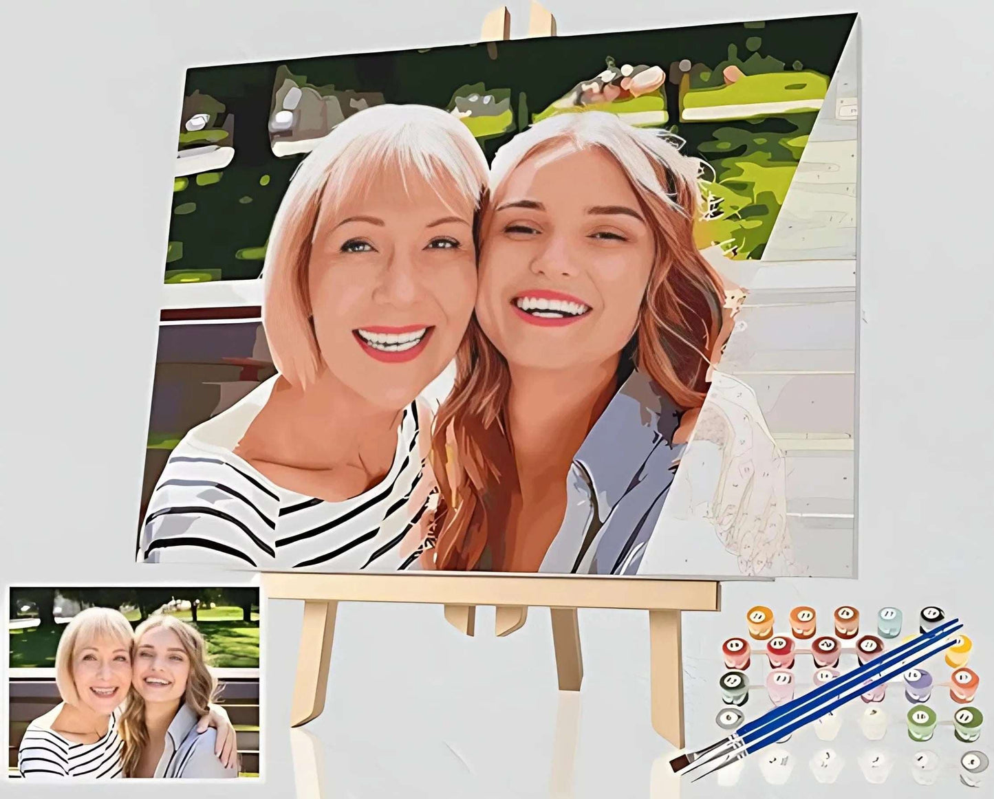 Unleash Your Inner Artist: Custom Paint - by - Numbers for Adults! A Fun DIY Gift for Festive Creativity