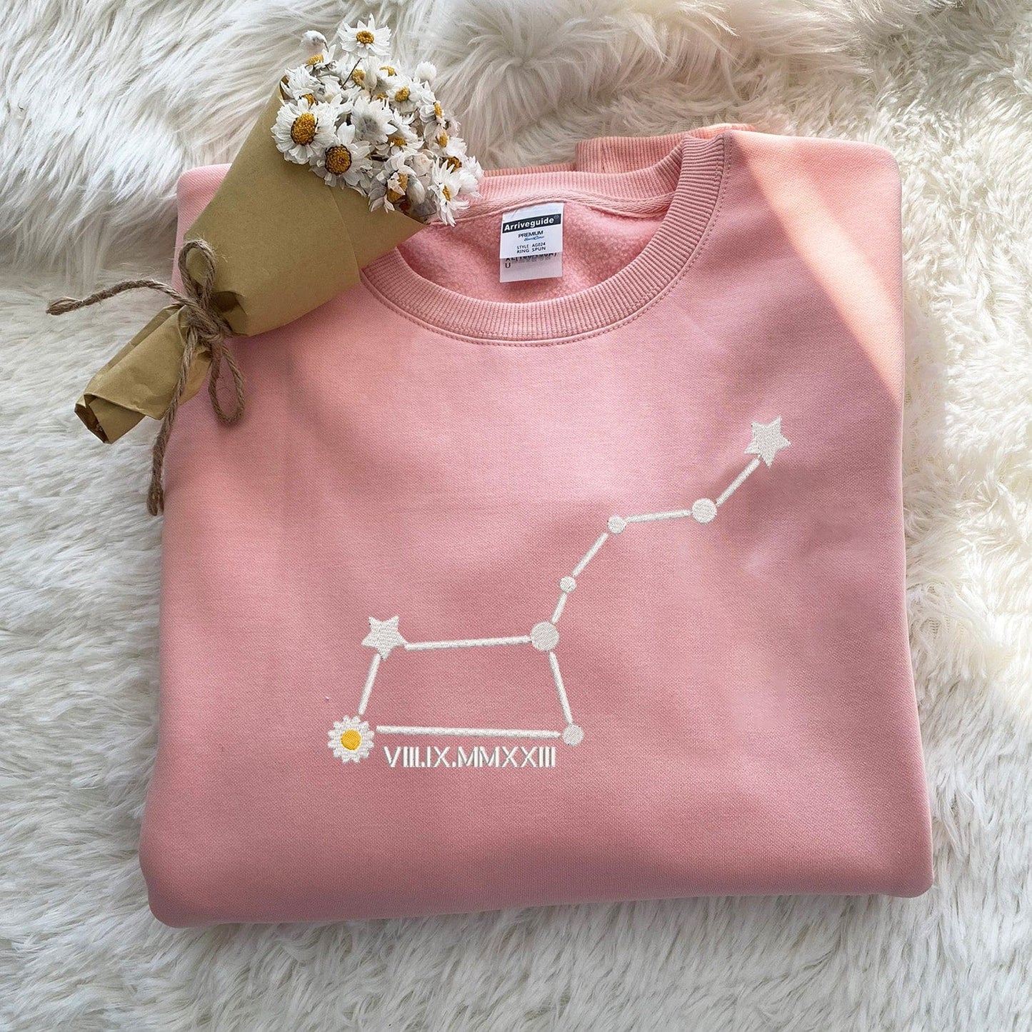 Mystichot Sweatshirt/Hoodie mit Sternbild-Stickerei