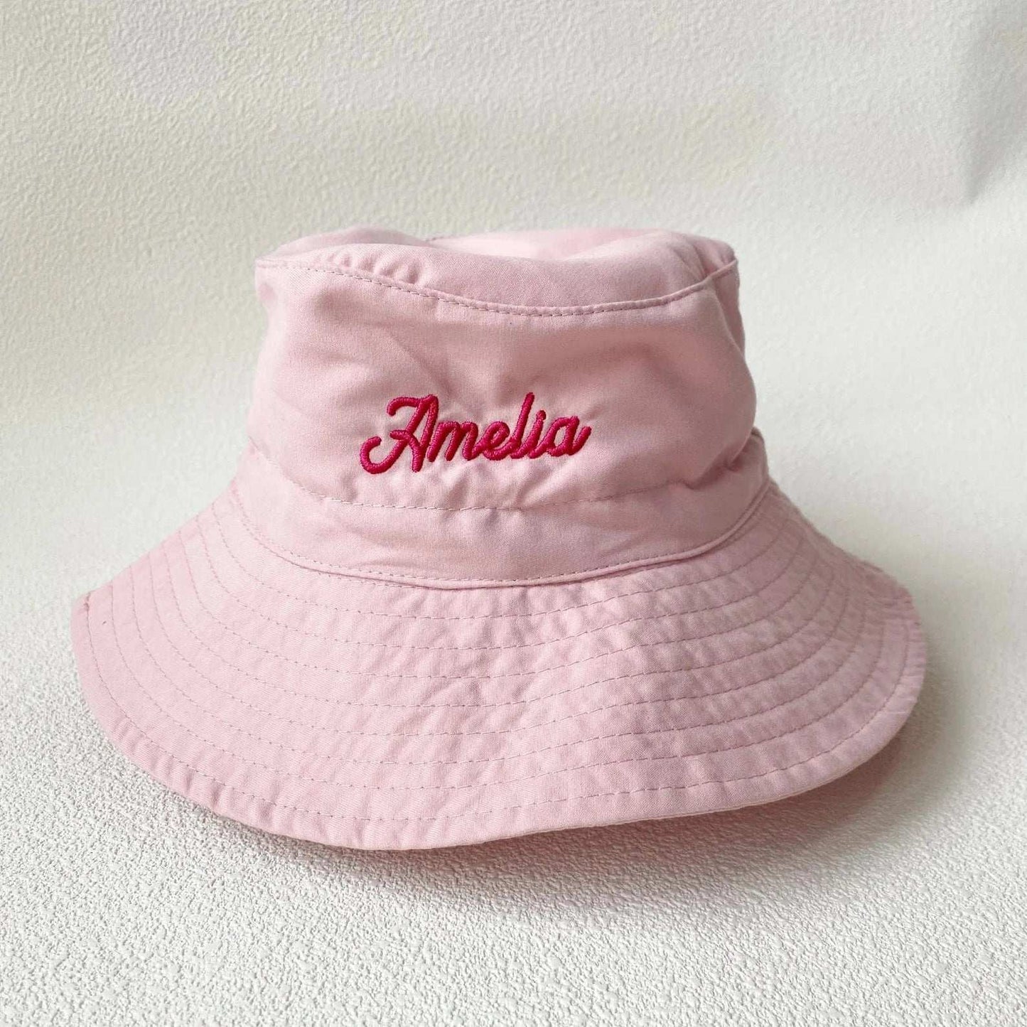 New Arrivals Custom Embroidered Kids Bucket Hat Summer Sun Hat with Name