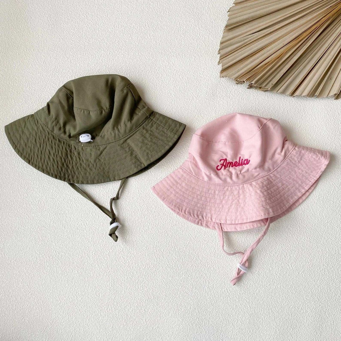 New Arrivals Custom Embroidered Kids Bucket Hat Summer Sun Hat with Name