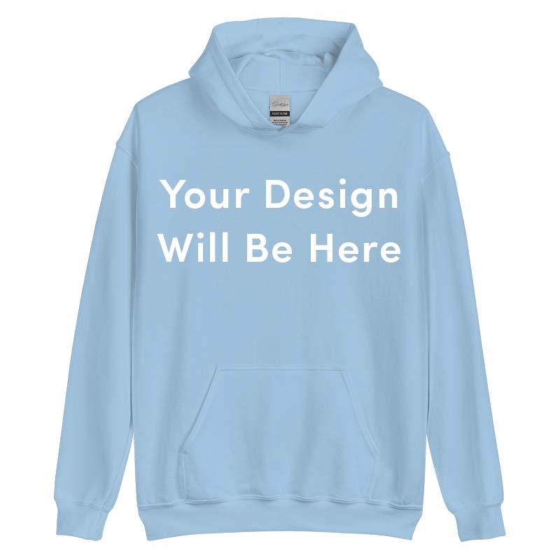 Individuell bestickter Hoodie mit Text auf dem Ärmel