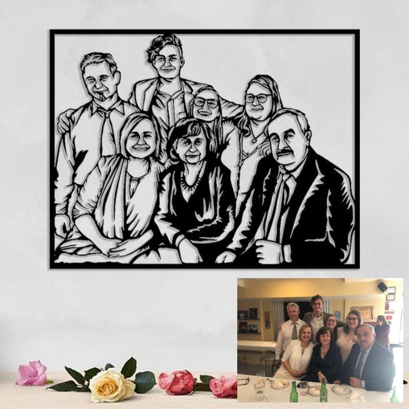 Benutzerdefinierte Portrait-Wandkunst