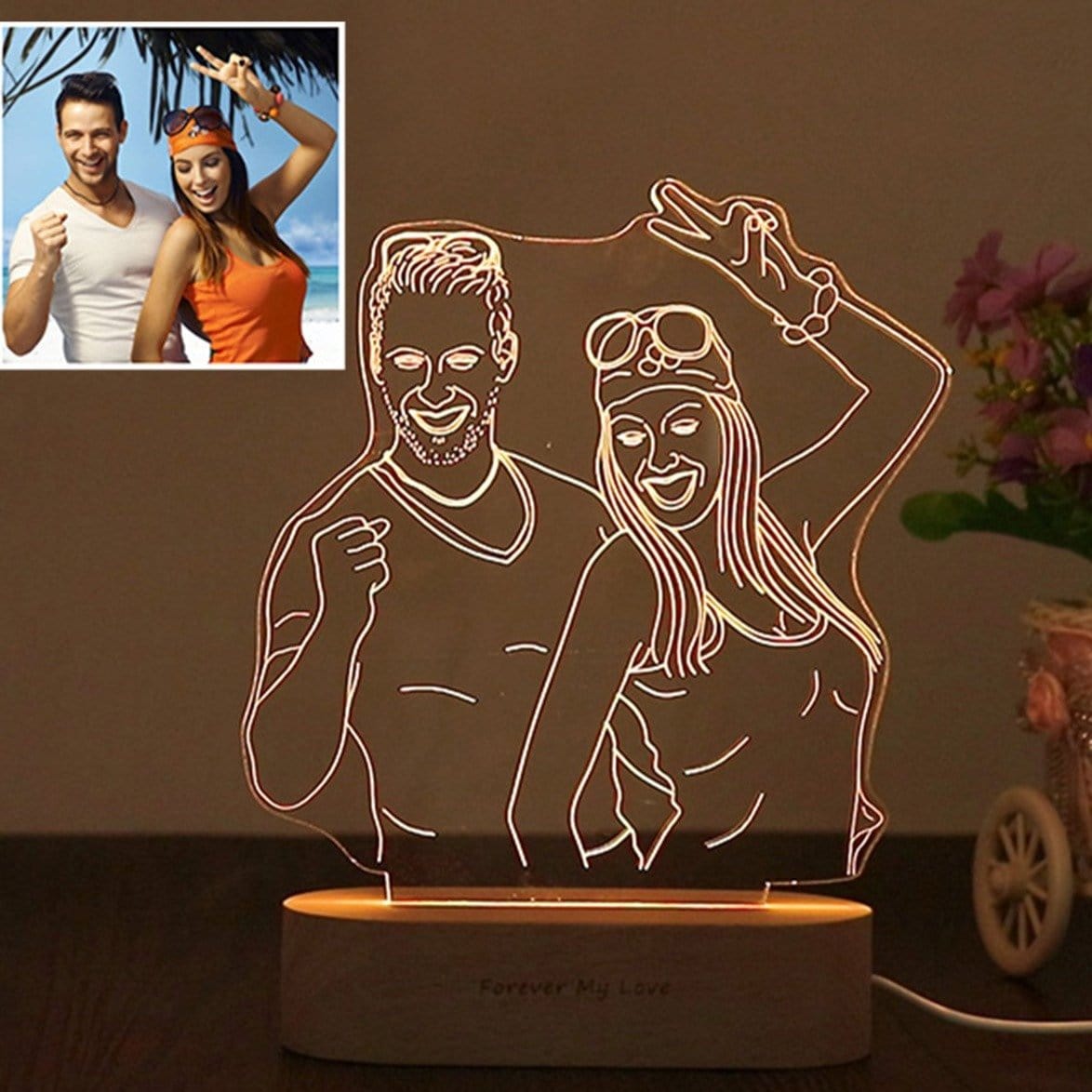 Personalisiertes Liebeslampengeschenk