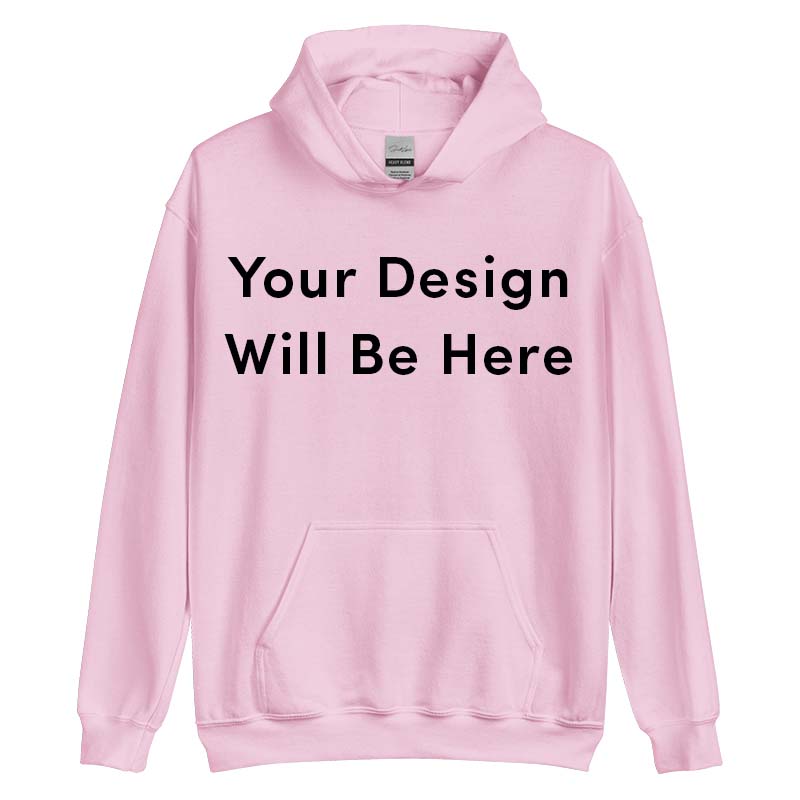 Individuell bestickter Hoodie mit Text auf dem Ärmel