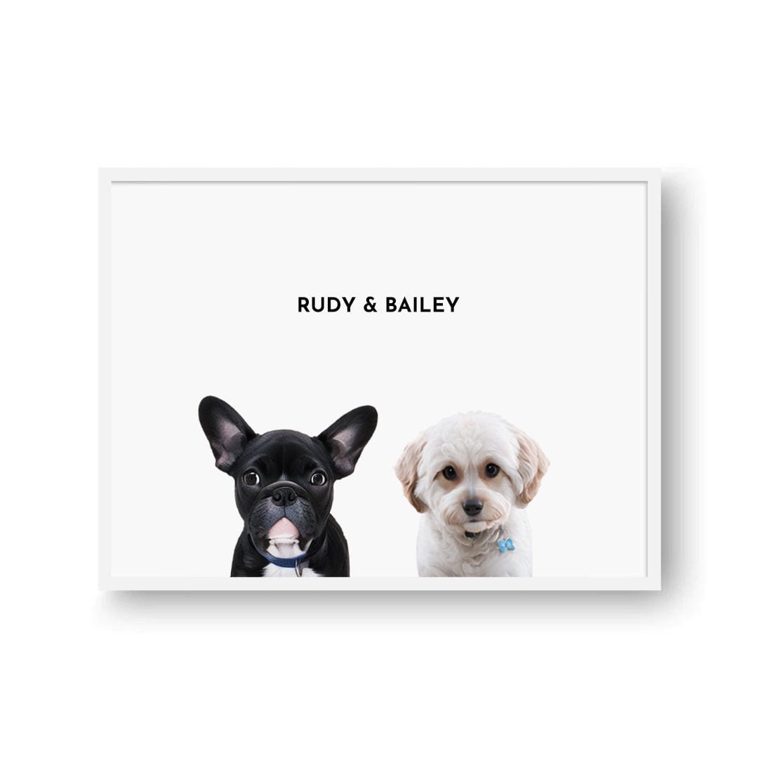 Custom Two Pet Portrait