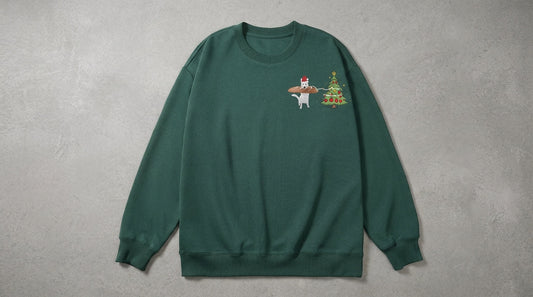 Christmas Pet Embroidered Sweatshirt: How One Tiny Stitched Face Became Winter’s Cutest Trend