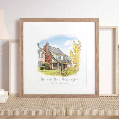 Watercolor House Sketch