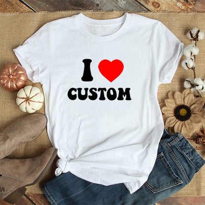 Custom I Love Shirt, Custom Valentines Day Gift