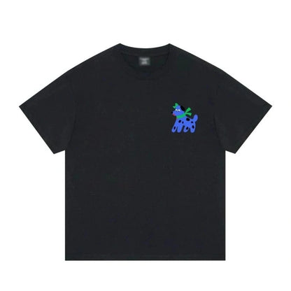 New Arrivals Heavy Embroidery 1.6 Million Stitches - Luminous Colorful Dog 100% Long-Staple Cotton 280g Soft Versatile T-Shirt