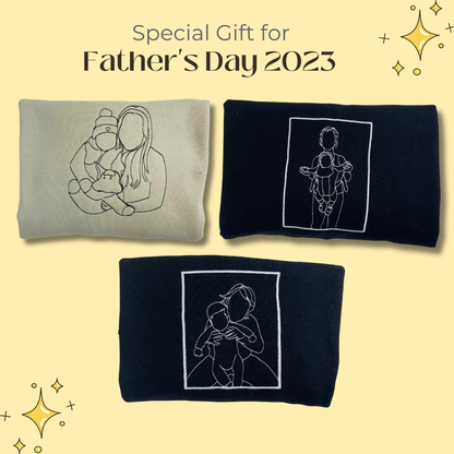 Father and Son Embroidered Sweatshirt, Hoodie, Personalized Father’s Day Gifts, Unique Gifts for Dad