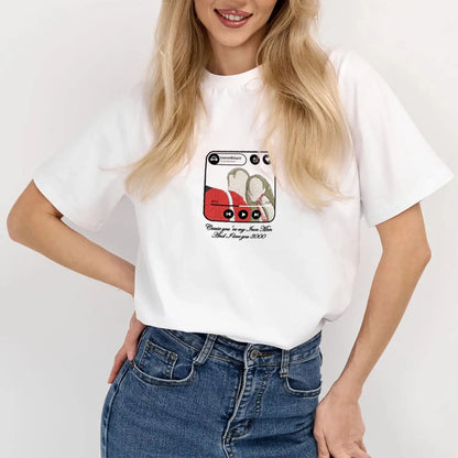 Mystichot Besticktes Sweatshirt mit Porträt eines Musikers, Geschenk für ein Paar und eine Familie 