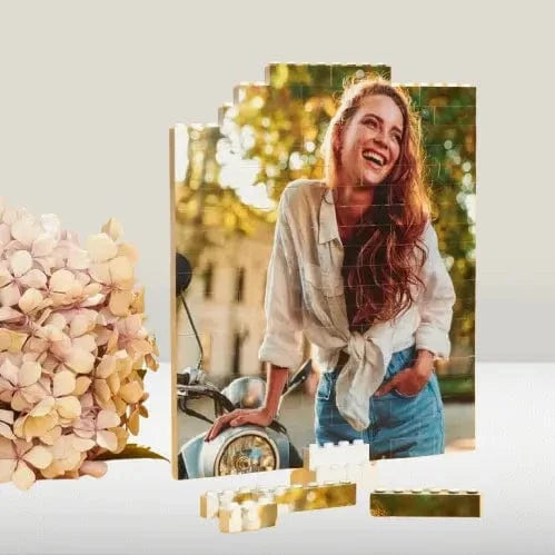 Festival Photo Gift: 144 - Piece Custom Building Brick Picture Puzzle for Adults