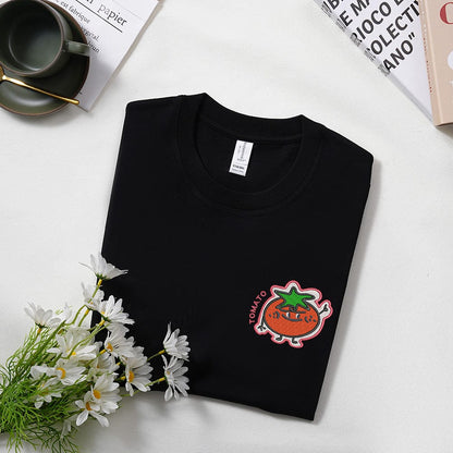 Cute cartoon version custom Embroidered T-shirt sweatshirt