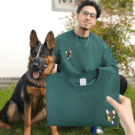 Mystichot – Sweatshirt mit individueller Bestickung für Haustiere 