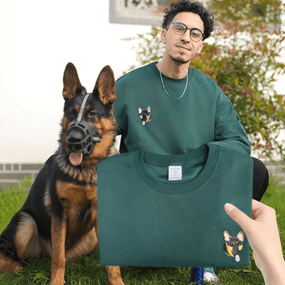 Mystichot – Sweatshirt mit individueller Bestickung für Haustiere 