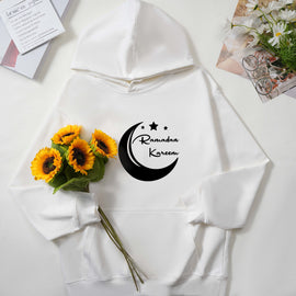 Personalisierter Ramadan Kareem Hoodie, Ramadan Mubarak Hoodie, Islamischer Hoodie, Happy Ramadan Muslim Hoodie 
