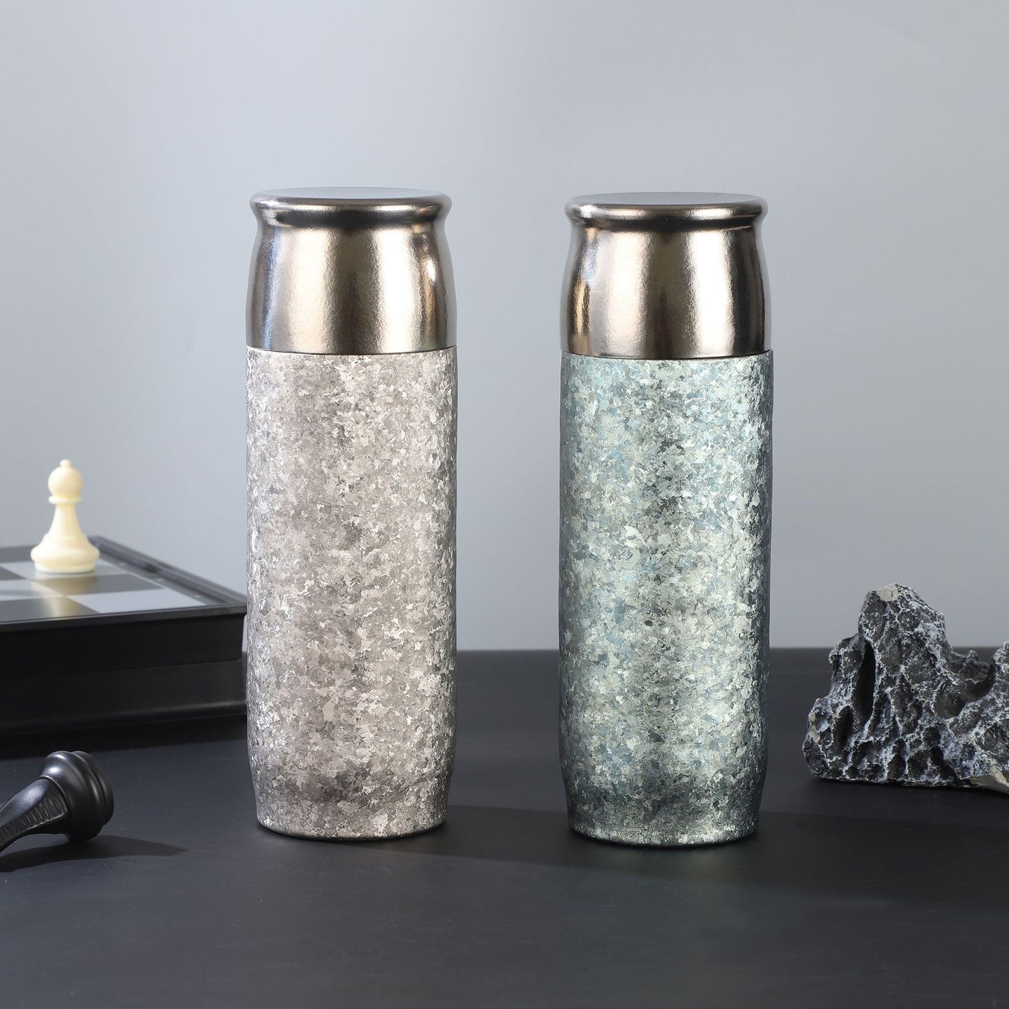 The Crystal Ti Series: Pure Titanium Magnetic Tea Tumbler & Sharing Cup