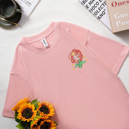 Cute cartoon version custom Embroidered T-shirt sweatshirt
