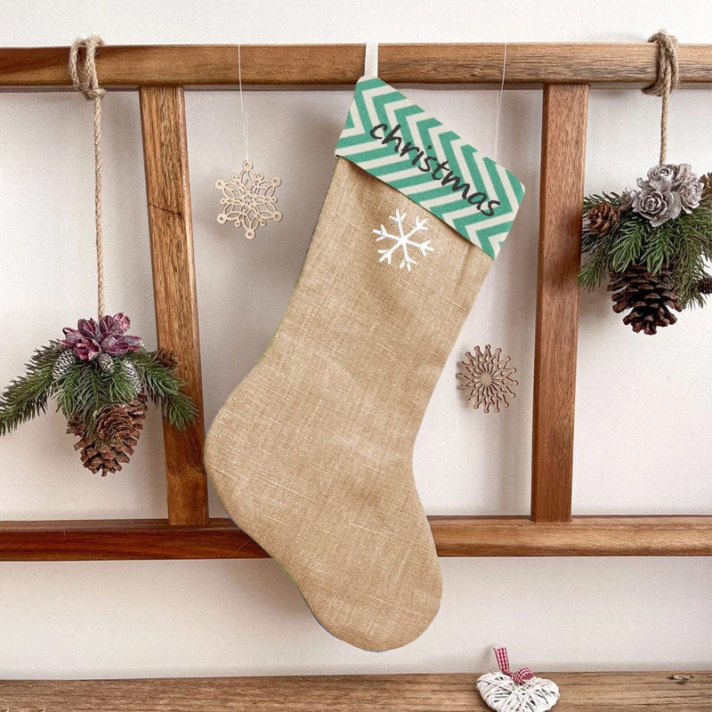 custom-christmas-green-stripe-sock