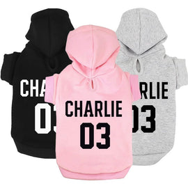 Hundehoodie mit individuellem Aufdruck