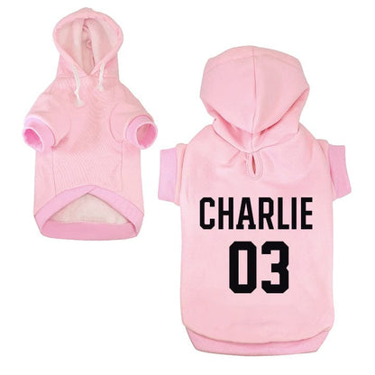 Hundehoodie mit individuellem Aufdruck