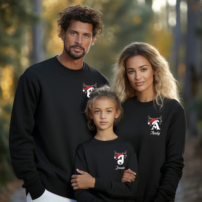 Custom-Christmas-Matching-Black-Sweatshirt