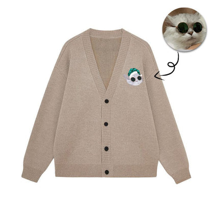 ersonalized Embroidered Cardigan